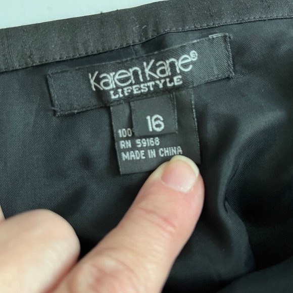 Karen Kane Signature Black 100% Silk Pants‎ – Size 16 - Picture 7 of 15